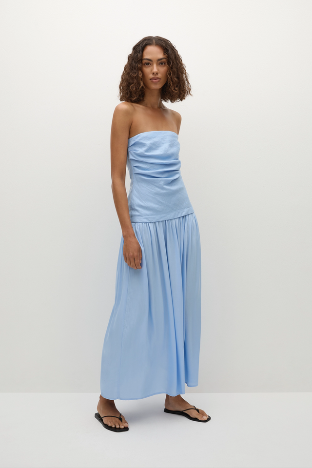 maxi dress designer brands SANTA BRANDS MAXI FEATHER DRESS IN JADE