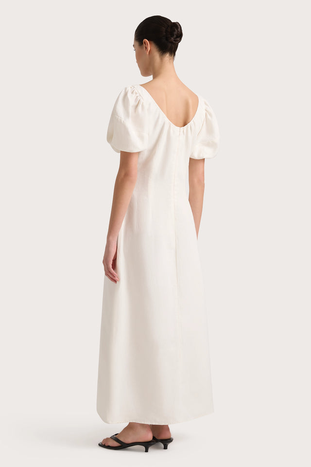 Vence Midi Dress White