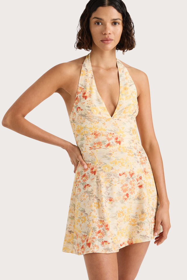 faithfull the brand floral mini dress Faithfull The Brand Genevieve Floral Mini Dress