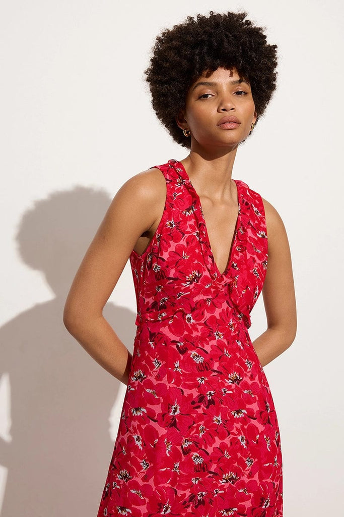 San Luis Maxi Dress El Limon Floral Pink Faithfull the Brand
