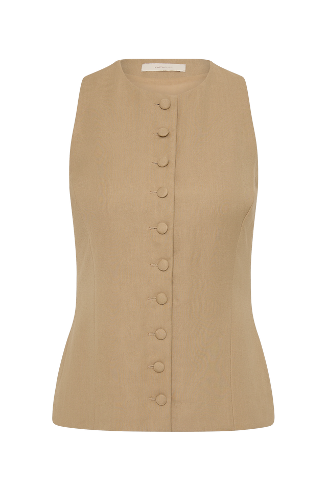 Eveline Vest Caramel