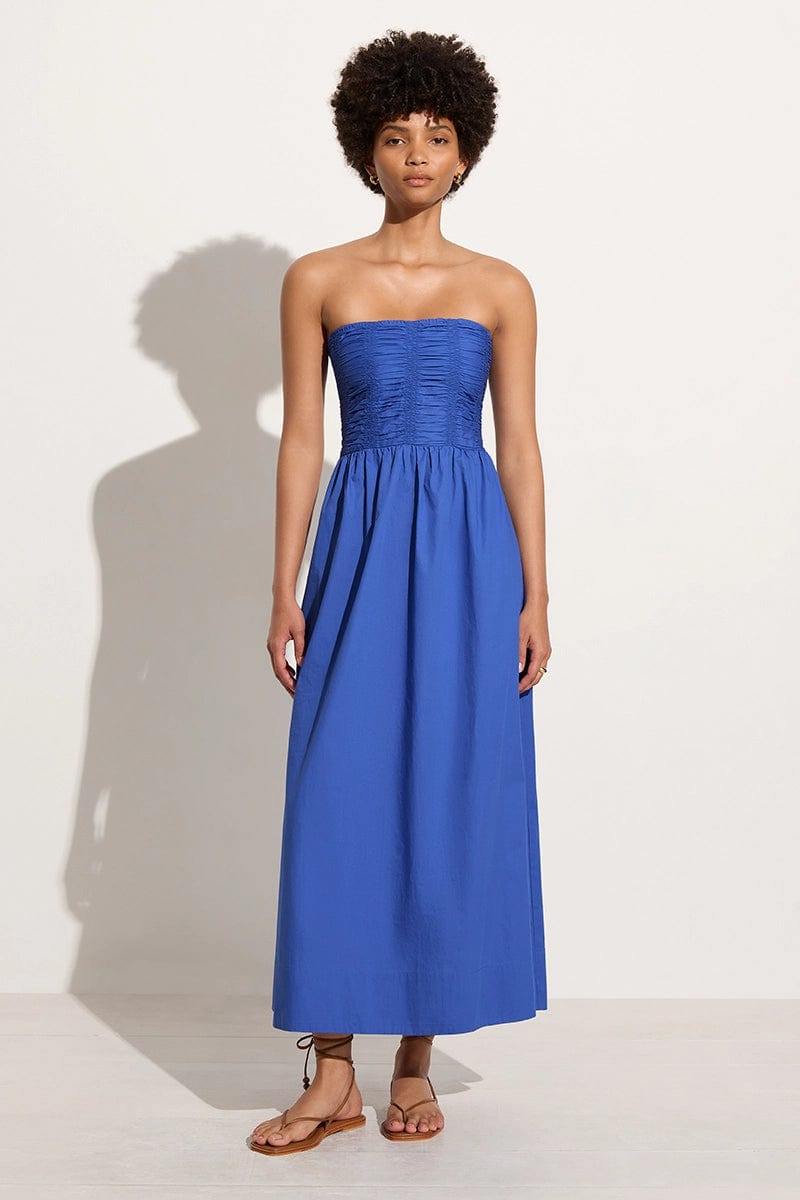 Dominquez Midi the Faithfull Blue Brand Glacial Dress 