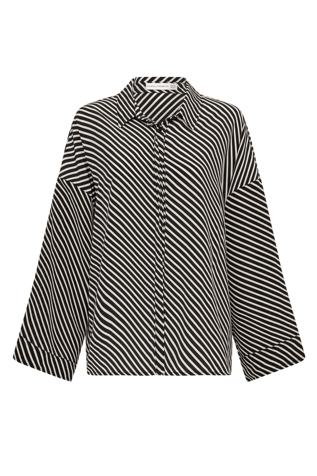 Amici Shirt Toscano Stripe Black