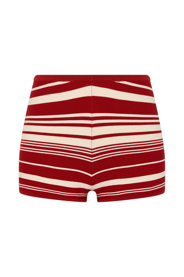 Playa Mini Short Valdemar Stripe Red Ochre