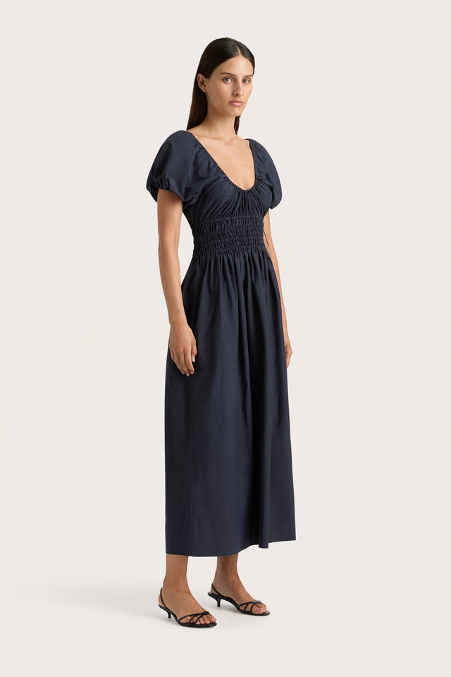 Seine Midi Dress Midnight