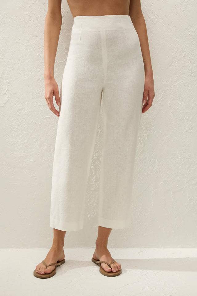 Claudine Pant White