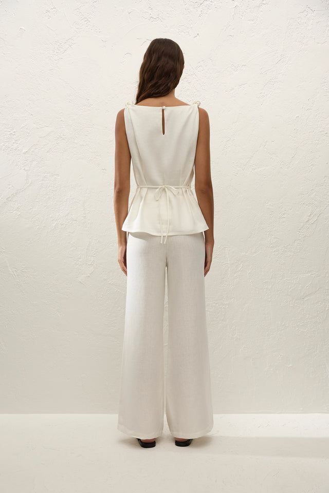 Syna Pant White
