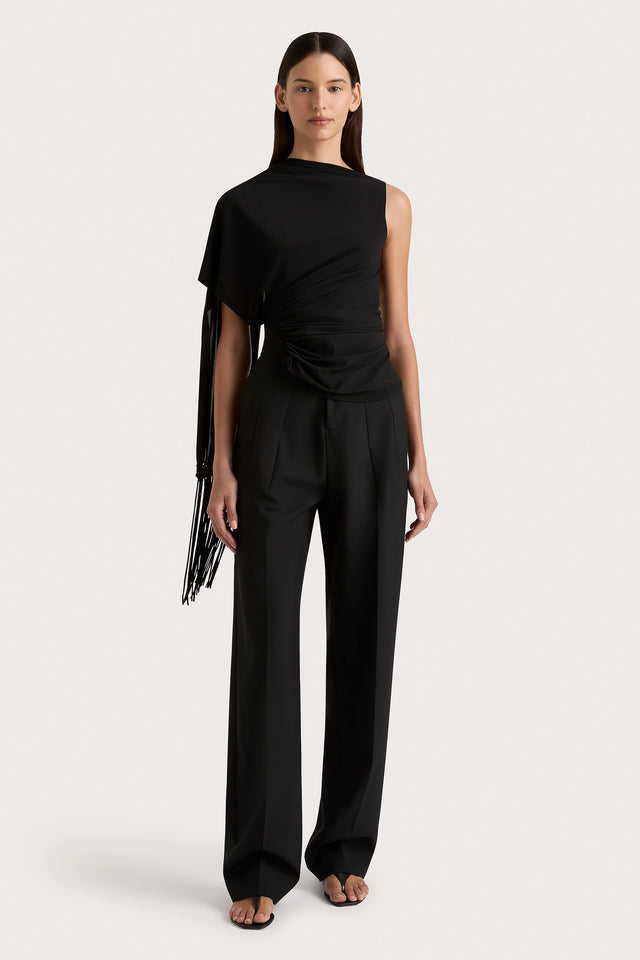 Lena High Waisted Pant Black