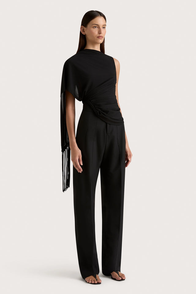 Lena High Waisted Pant Black