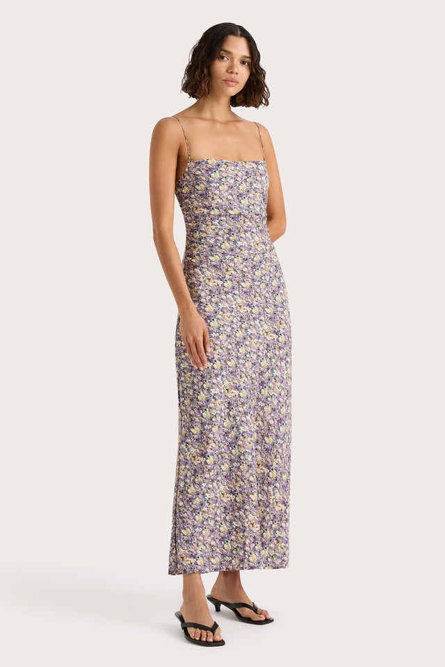 Clara Maxi Dress Valerie Floral Purple