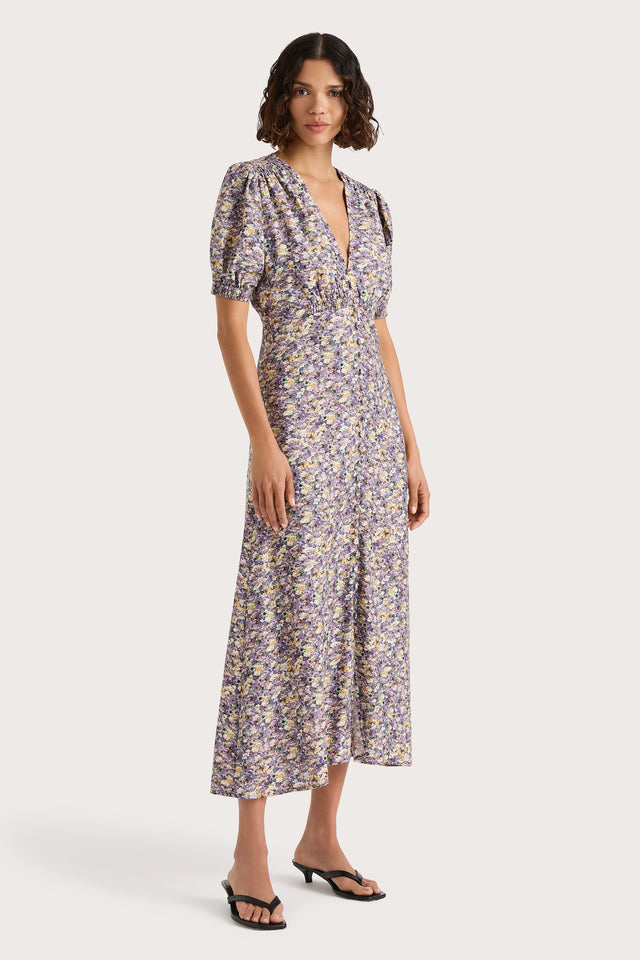 faithfull the brand meadows midi dress FAITHFULL Magdelena Midi Dress in Elka Floral