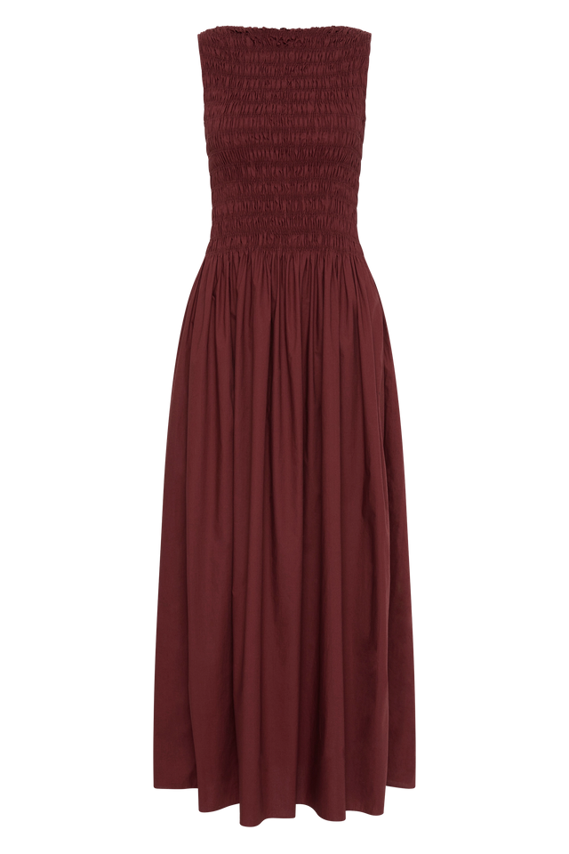 Margot Midi Dress Bordeaux