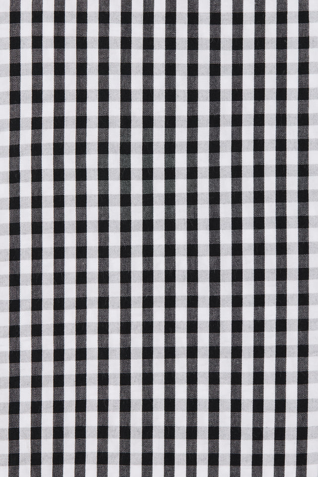 Onda Top Black Textured Gingham