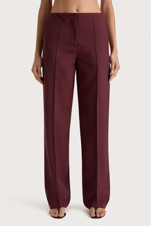 Emilie Trouser Bordeaux