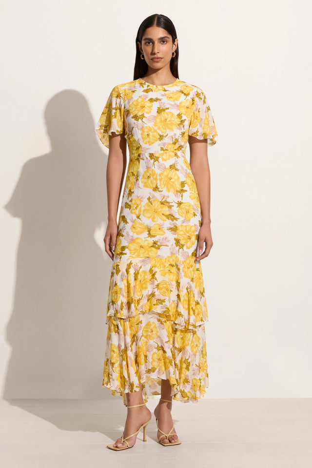 Esperanza Maxi Dress Isadora Floral Faithfull the Brand