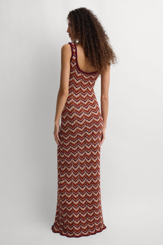 Malena Maxi Dress Blanca Stripe