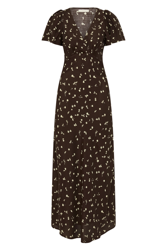 Boda Midi Dress Clover Brown