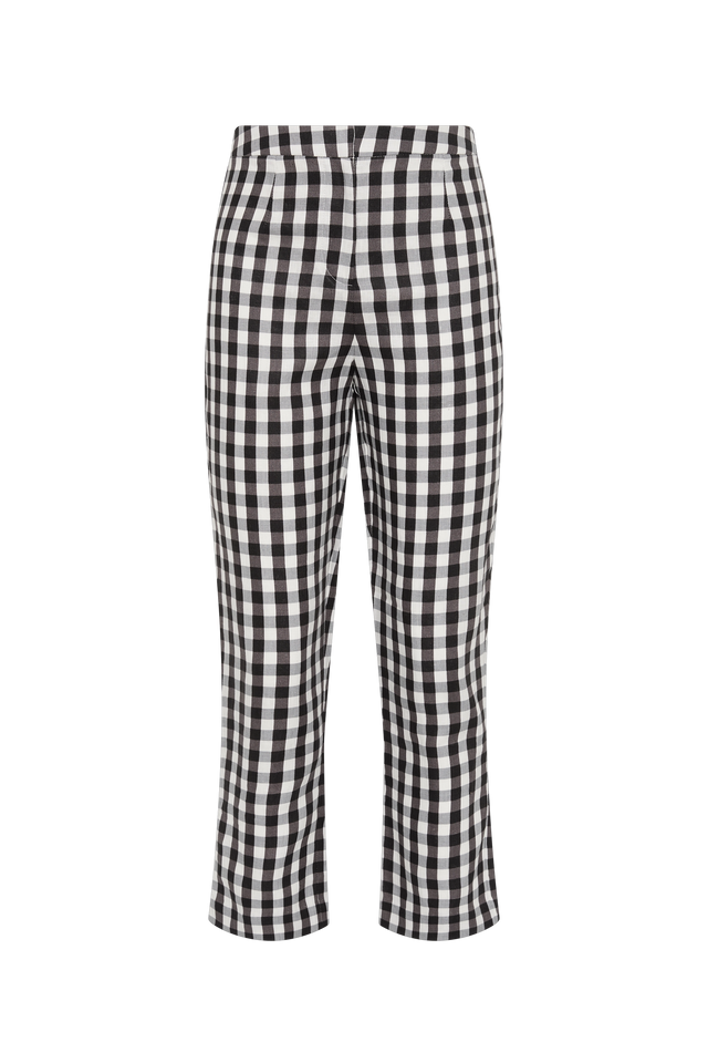 Iria Capri Pant Gingham Black