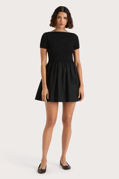 faithfull the brand black mini dress Felice Mini Dress Black