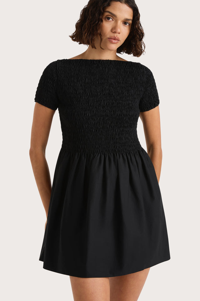 Faithfull | Women's Deboni Mini Dress Black - Final Sale | XS Faithfull | Women's Deboni Mini Dress Black - Final Sale | XS