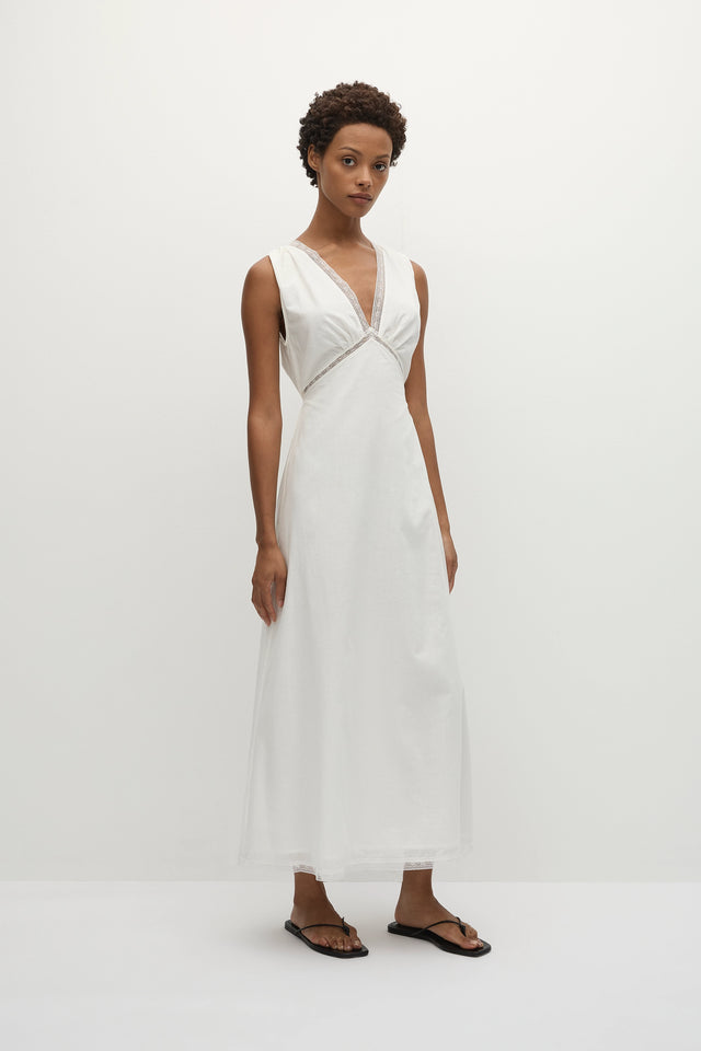 Denise Maxi Dress White