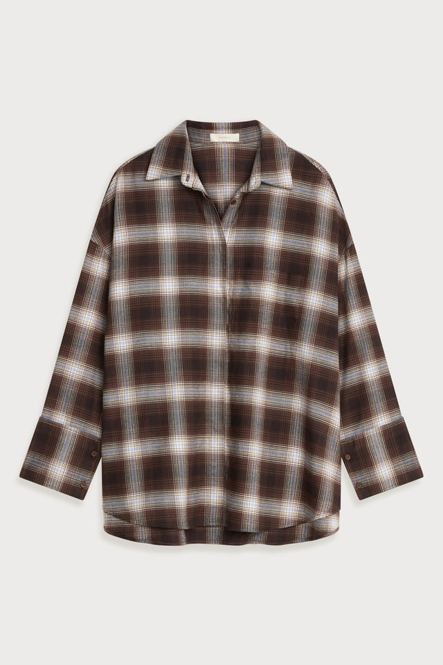 Clemente Shirt Cantilo Check Carob