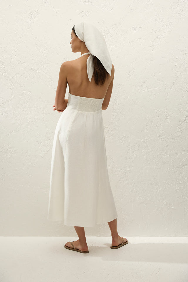 Bianca Midi Dress White