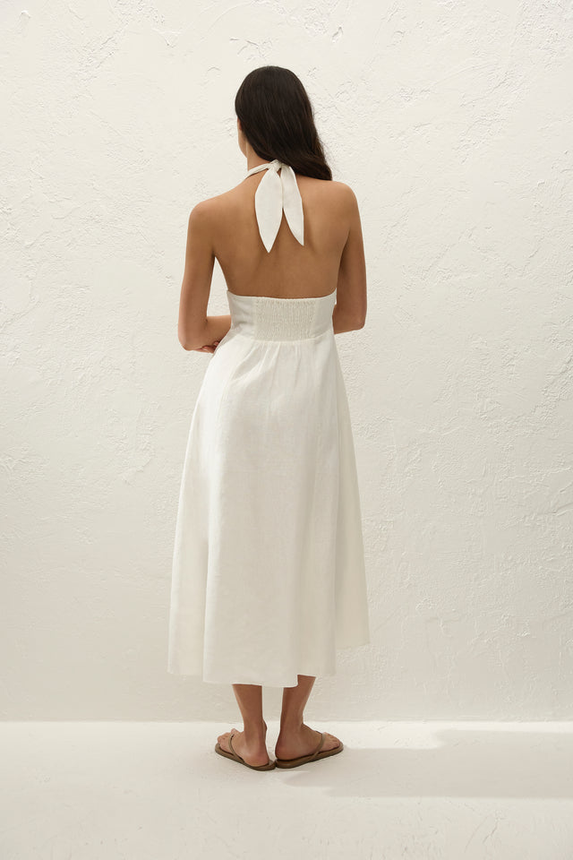 Bianca Midi Dress White