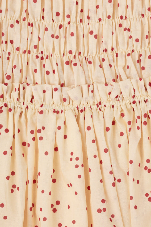 Gala Mini Dress Linnea Dot Panna