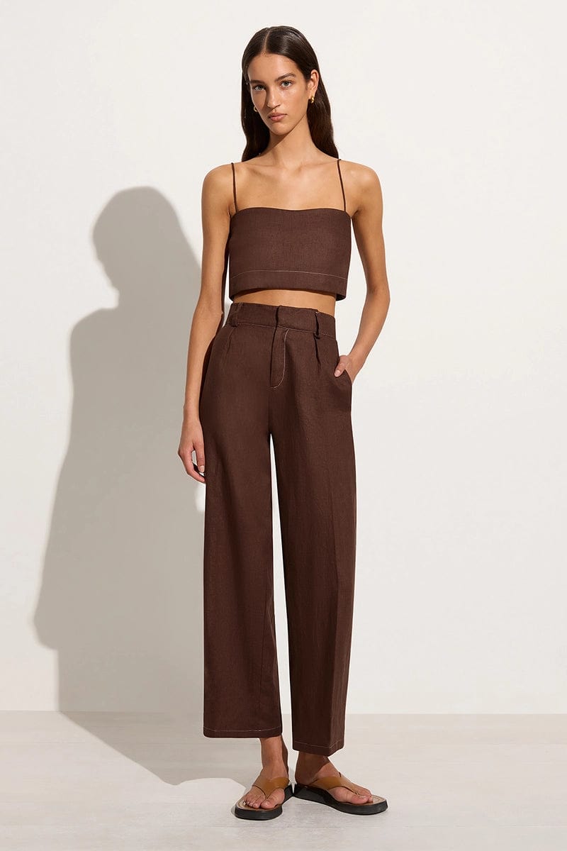 Ida Pant Cacao Faithfull the Brand