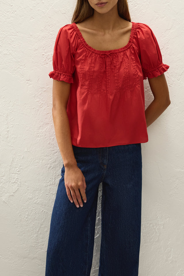 Jovita Top Red