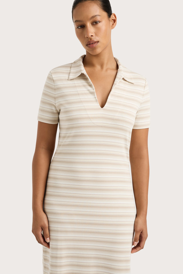 Tiesse Maxi Dress Cream Stripe - Final Sale Faithfull the Brand Tiesse Maxi Dress Cream Stripe - Final Sale Faithfull the Brand