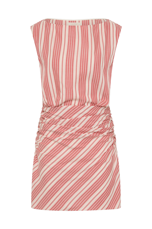 Reign Mini Dress Cherry Stripe