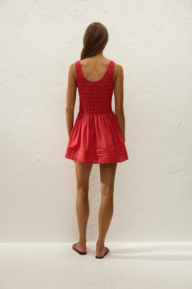 Carolina Mini Dress Red