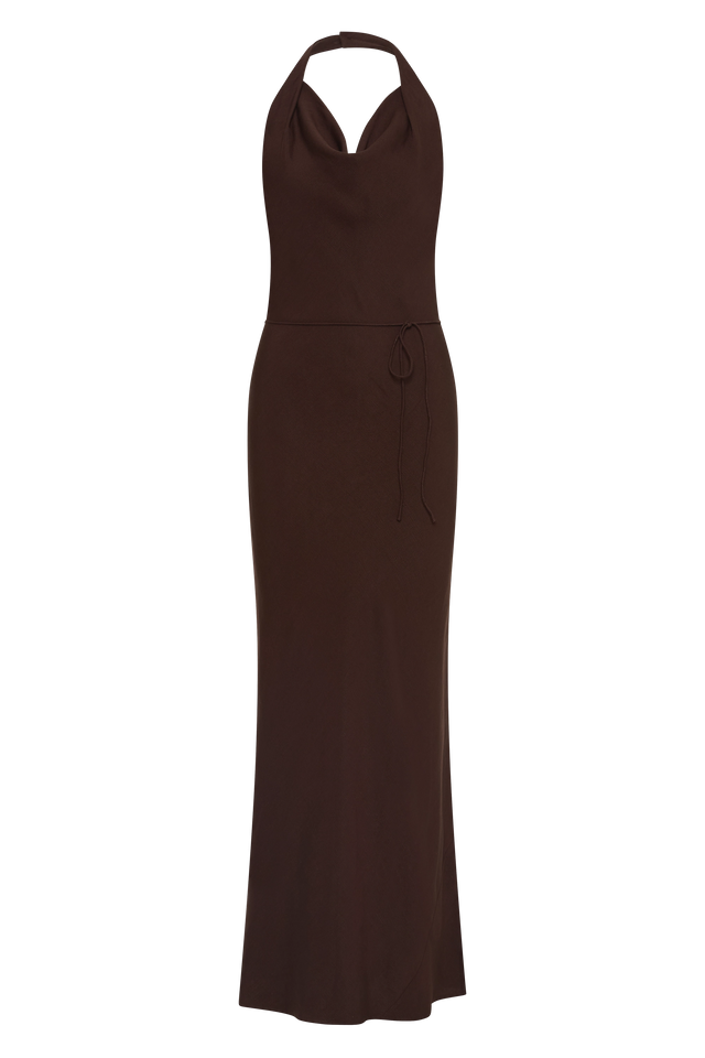 Izaro Maxi Dress Chocolate