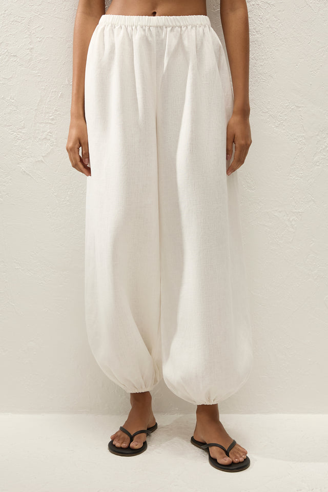 Kortez Balloon Pant White