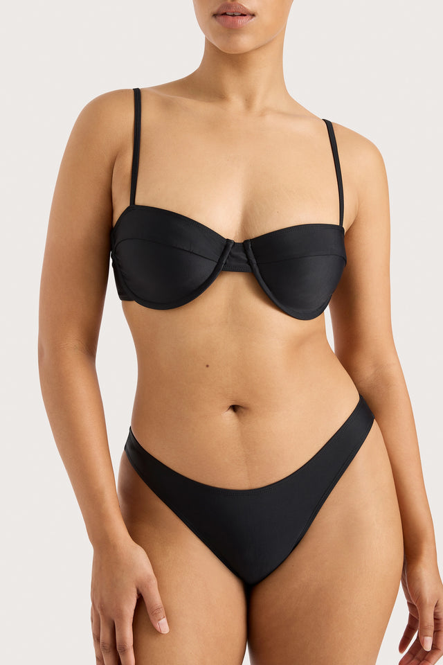 Farrah Bikini Top Black