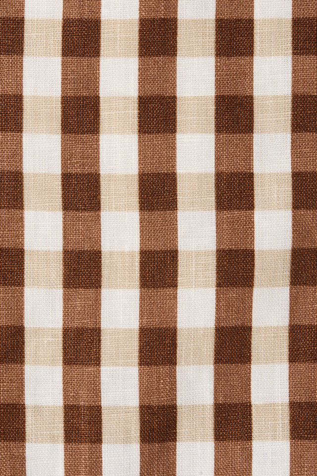Ana Top Gingham Cedar