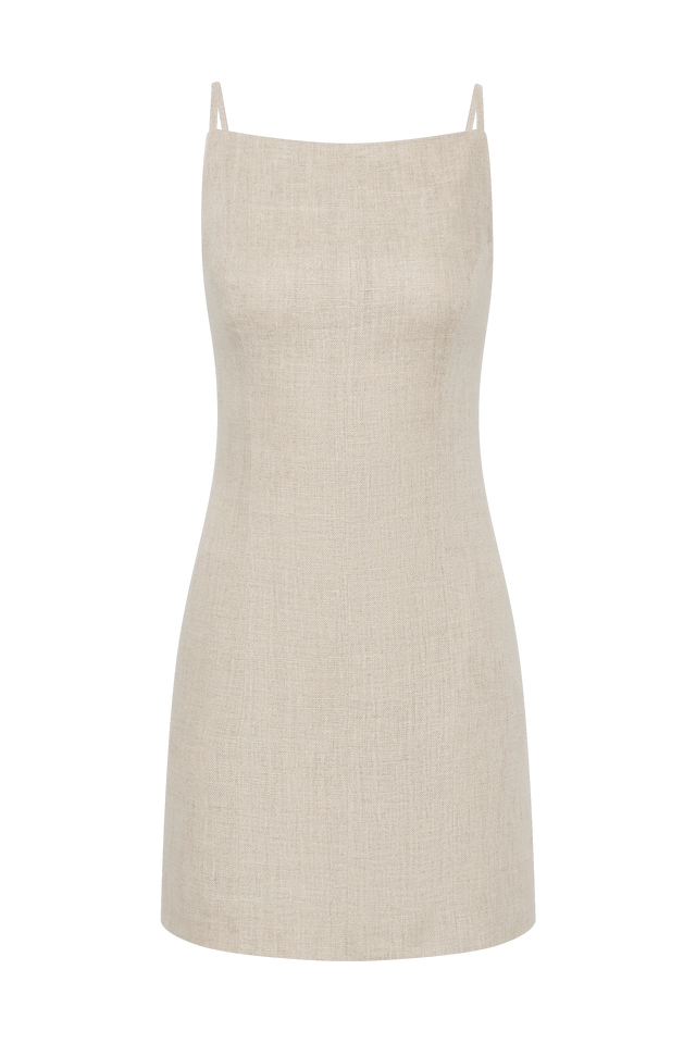 Poet Mini Dress Oatmeal