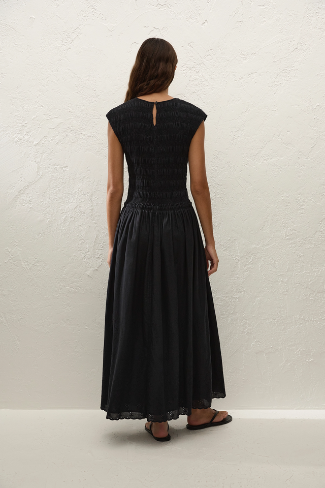 Faithfull | Women's Flavia Maxi Dress Julyeta Broderie Black | Xs Faithfull | Women's Flavia Maxi Dress Julyeta Broderie Black | Xs