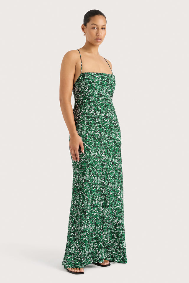 faithfull the brand sofie maxi dress Faithfull The Brand Sofie Maxi Dress in Chocolate Brown