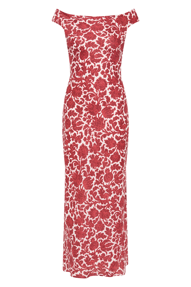 Ilride Maxi Dress Heuchera Print