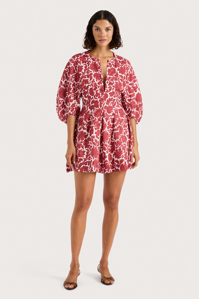 Soleil Mini Dress Heuchera Print