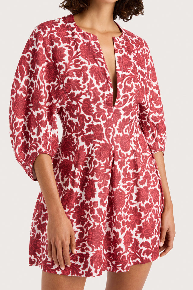 Soleil Mini Dress Heuchera Print