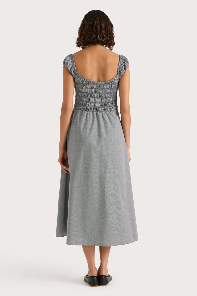 faithfull emilia midi dress Faithfull the Brand Emilia Midi Dress Myrtille Floral Print