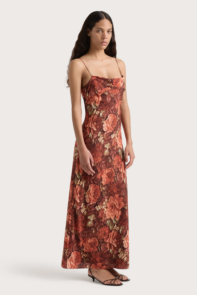 Zelie Midi Dress Rose