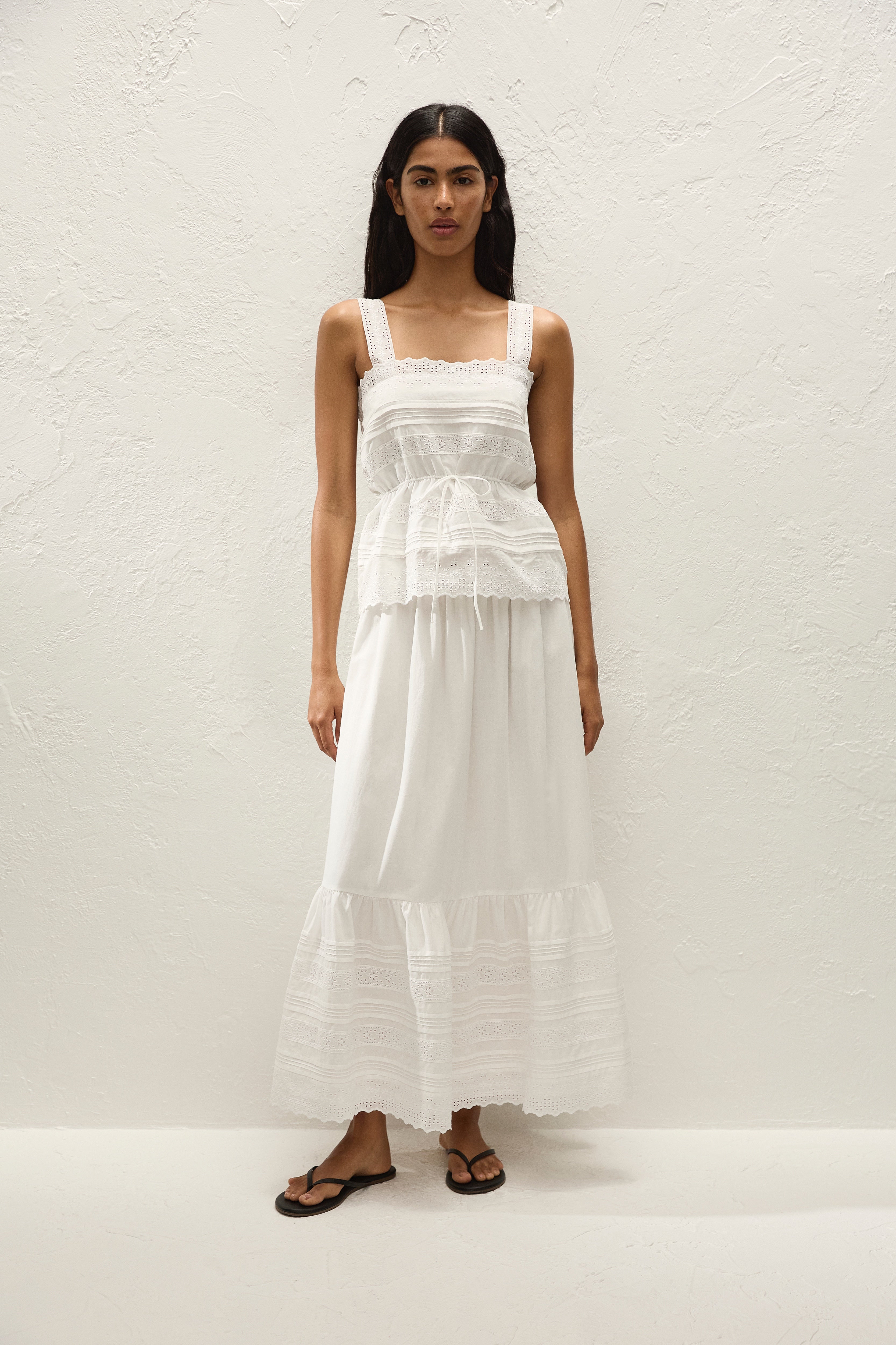 Dalila Top Fernanda Lace Antique White