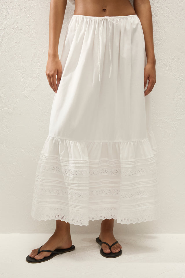 Dalila Skirt Fernanda Lace Antique White