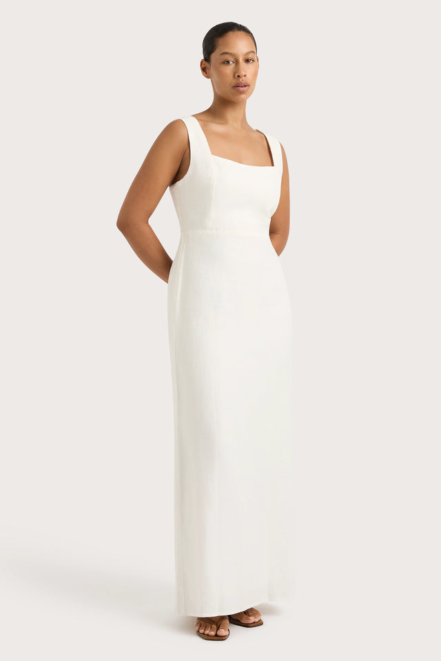 Lais Midi Dress White