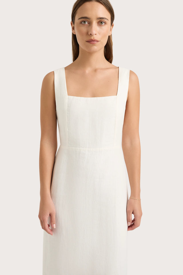 Lais Midi Dress White